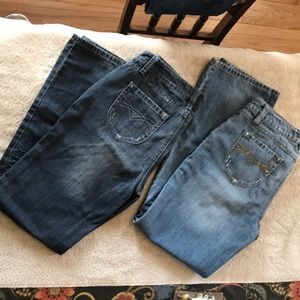2 Pair of Canyon River Blues jeans Size 4, EUC!